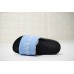 GIVENCHY PARIS SANDAL BLACK LIGHT BLUE WHITE LOGO