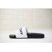 GIVENCHY PARIS SANDAL BLACK WHITE BLACK LOGO
