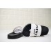 GIVENCHY PARIS SANDAL BLACK WHITE BLACK LOGO