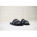 GIVENCHY PARIS SANDAL BLACK WHITE LOGO