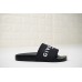 GIVENCHY PARIS SANDAL BLACK WHITE LOGO