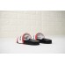 GIVENCHY PARIS SANDAL BLACK WHITE RED BLACK LOGO