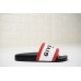 GIVENCHY PARIS SANDAL BLACK WHITE RED BLACK LOGO
