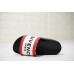 GIVENCHY PARIS SANDAL BLACK WHITE RED BLACK LOGO