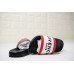 GIVENCHY PARIS SANDAL BLACK WHITE RED BLACK LOGO