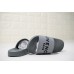 GIVENCHY PARIS SANDAL GREY BLACK LOGO