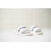 GIVENCHY PARIS SANDAL WHITE BLACK LOGO