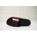 BALLY SAXOR MEN'S BLACK RED RUBBER SLIDE