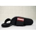 BALLY SAXOR MEN'S BLACK RED RUBBER SLIDE