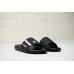 BALLY SAXOR MEN'S BLACK WHITE RUBBER SLIDE
