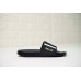 BALLY SAXOR MEN'S BLACK WHITE RUBBER SLIDE