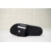 BALLY SAXOR MEN'S BLACK WHITE RUBBER SLIDE