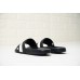 BALLY SLETER MEN'S BLACK AND WHITE RUBBER SLIDE