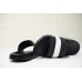 BALLY SLETER MEN'S BLACK AND WHITE RUBBER SLIDE