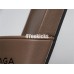 BALENCIAGA LOGO LEATHER SLIP-ON SANDALS BROWN