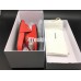 BALENCIAGA LOGO LEATHER SLIP-ON SANDALS RED