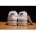 NIKE W AIR FORCE 1 LOW WHITE BLUE FIVE STARS 596728-019