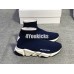 BALENCIAGA SPEED STRETCH-KNIT MID SNEAKERS DEEP BLUE