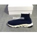BALENCIAGA SPEED STRETCH-KNIT MID SNEAKERS DEEP BLUE