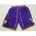 Toronto Raptors Nike Purple Throwback Men Shorts