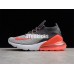 NIKE AIR MAX 270 FLYKNIT BLACK GREY ORANGE WHITE AO1023-202