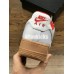 NIKE AIR FORCE 1 LOW CANVAS LIGHT GREY BROWN RED AJ7282-005