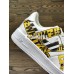 SIMPSON X OFF-WHITE X NIKE AIR FORCE 1 LOW WHITE YELLOW