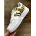 SIMPSON X OFF-WHITE X NIKE AIR FORCE 1 LOW WHITE YELLOW