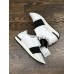 BALENCIAGA RACE RUNNER LOW-TOP SNEAKERS WHITE BLACK 483492 WOYXI 9061