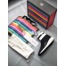BALENCIAGA SPEED STRETCH-KNIT MID SNEAKERS BLACK WHITE 433214 WOXH 8682