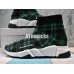 BALENCIAGA SPEED STRETCH-KNIT MID SNEAKERS GRID GREEN BLACK 477289W05G06