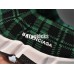 BALENCIAGA SPEED STRETCH-KNIT MID SNEAKERS GRID GREEN BLACK 477289W05G06
