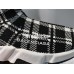 BALENCIAGA SPEED STRETCH-KNIT MID SNEAKERS GRID WHITE BLACK 477289W05G04