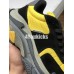 BALENCIAGA TRIPLE-S SNEAKER 2.0 NUBUCK LEATHER BLACK YELLOW GREY