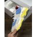 BALENCIAGA TRIPLE-S SNEAKER 2.0 NUBUCK LEATHER GREY BLUE GYM RED YELLOW BLACK 52403 W09T2 1218