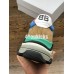 BALENCIAGA TRIPLE-S SNEAKER 2.0 NUBUCK LEATHER LIGHT BROWN BLUE GREEN WHITE