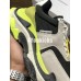 BALENCIAGA TRIPLE-S SNEAKER 2.0 NUBUCK LEATHER LIGHT GREY BLACK LEMON YELLOW