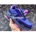 BALENCIAGA TRIPLE-S SNEAKER 2.0 NUBUCK LEATHER PURPLE BLACK PINK 506346 W09S2 4601