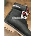 CHAMPION X TIMBERLAND PREMIUM 6 INCH LEATHER BOOTS A1UCR BLACK