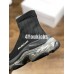 BALENCIAGA TRIPLE-S AIR KNIT MID SOCK BLACK