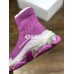 BALENCIAGA TRIPLE-S AIR KNIT MID SOCK PURPLE