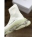 BALENCIAGA TRIPLE-S AIR KNIT MID SOCK WHITE
