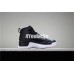 KID'S AIR JORDAN 12 BLACK NYLON WHITE