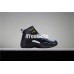KID'S AIR JORDAN 12 THE MASTER BLACK WHITE GOLD