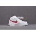 KID'S NIKE AIR FORCE 1 MID WHITE RED 314197-101