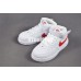 KID'S NIKE AIR FORCE 1 MID WHITE RED 314197-101