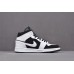 AIR JORDAN 1 MID WHITE BLACK 554724-113