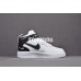NIKE AIR FORCE 1 MID WHITE BLACK AJ7747-100
