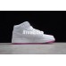 AIR JORDAN 1 MID GS WHITE FUCHSIA BLAST 555112-100