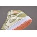 AIR JORDAN 1 MID GS GREEN WHITE PINK 555112-225